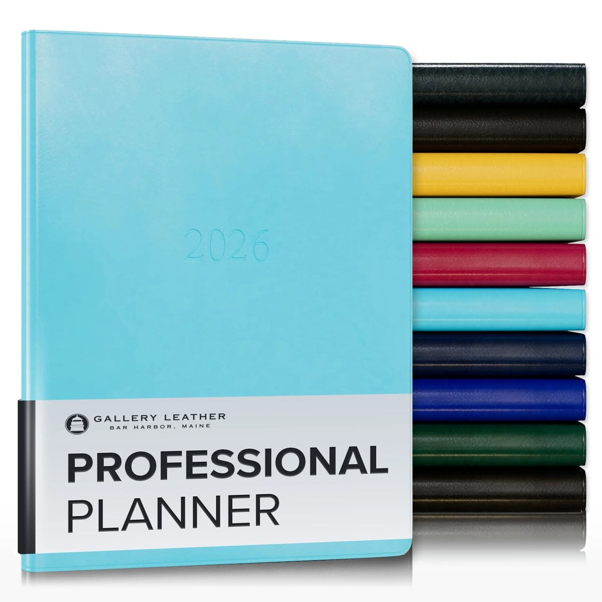 Gallery Leather Professional Planner 2026 - Acadia Pool - 9x7"