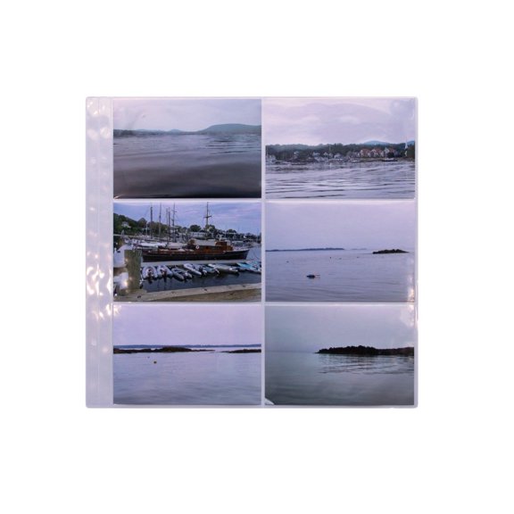 Gallery Leather Refill for 6-up Photo Album Clear Side Loading Pages