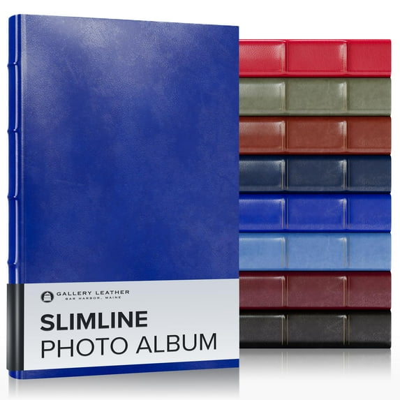 Gallery Leather Slimline Photo Album - Acadia Malibu - 11.75"x8.0"