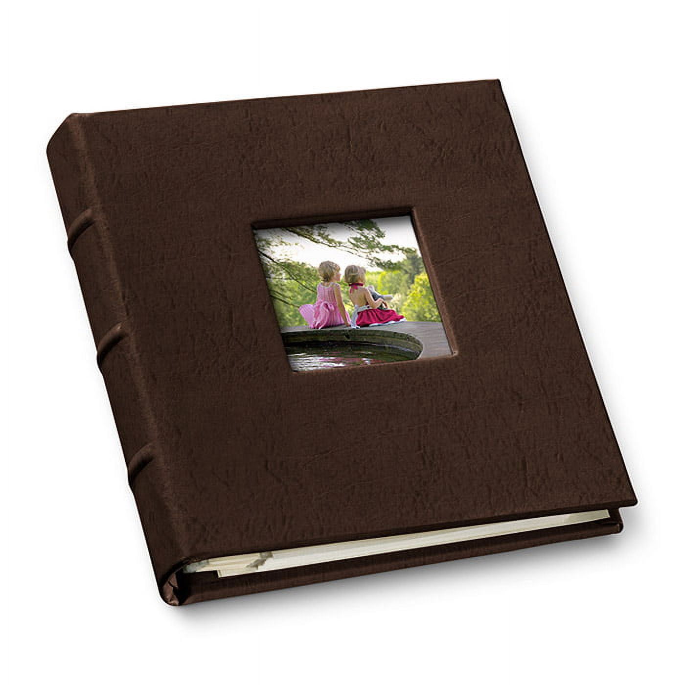 Gallery Leather Photo Album - Freeport Ivory, Ring Bound, Holds 120+ Photos (4x6, 4x7)
