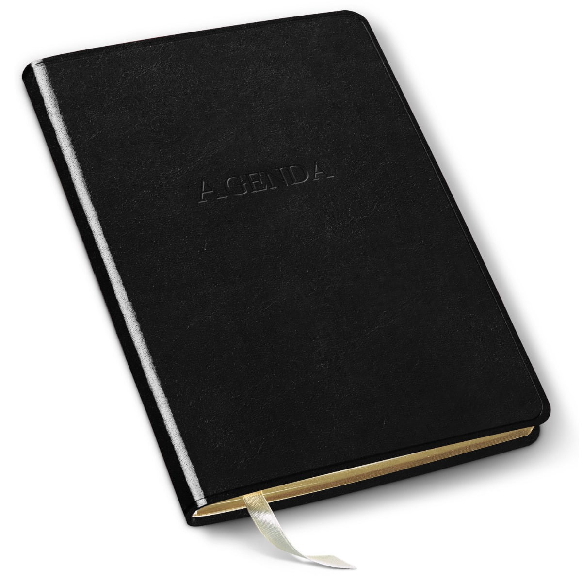 Gallery Leather Undated Daily Planner - Acadia Black - 8" x 5.5"