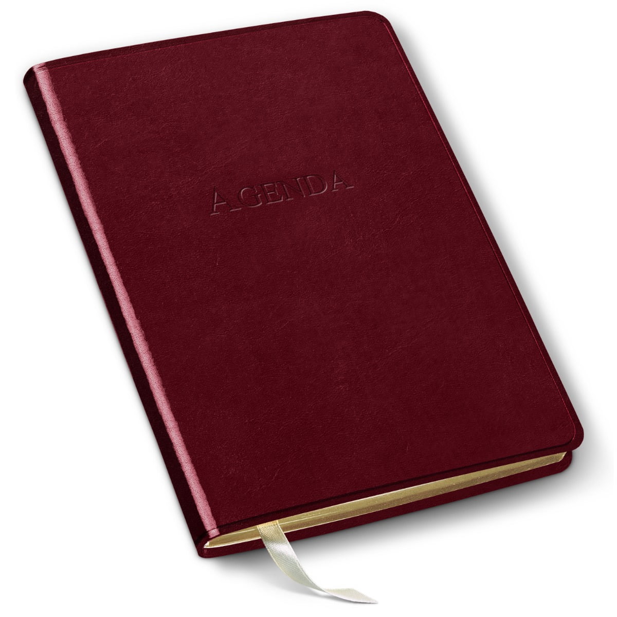 Gallery Leather Undated Daily Planner - Acadia Burgundy - 8" x 5.5"