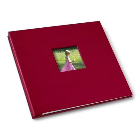 Gallery Leather Yarmouth 12 x 12 Scrapbook - Camden Red - 12.75" x 14.5"