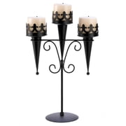 Gallery Of Light Medieval Triple Candle Stand