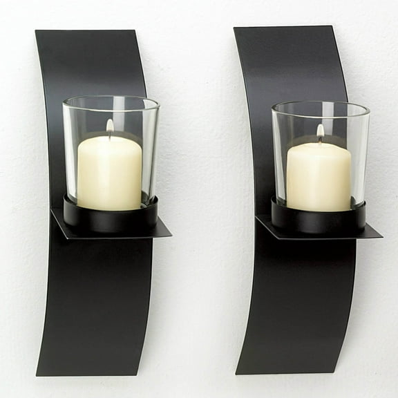 Gallery Of Light Mod-Art Candle Sconce Duo