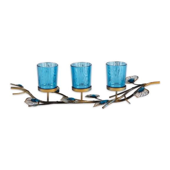 Gallery Of Light Peacock Inspired Candle Trio