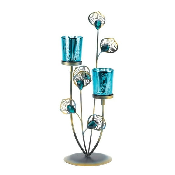 Gallery Of Light Peacock Plume Candleholder