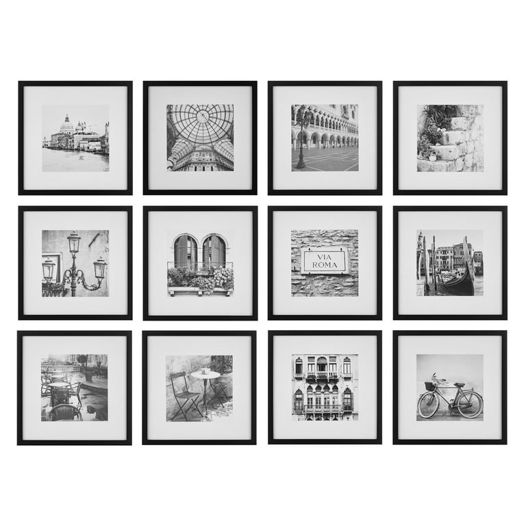 Black square sale picture frames