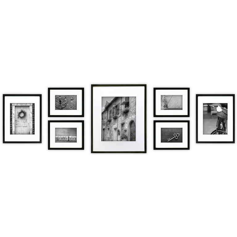 Gallery Wall 3x3 Picture Frame Wood Black 3x3 Frame White