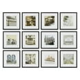 thumbnail image 1 of Gallery Perfect Black 12 Piece Square Photo Wall Picture Frame Set, 16.5"x10.2"x16.7", 1 of 7