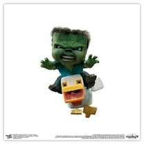 Gallery Pops A Minecraft Movie - Chicken Jockey Wall Art, Unframed Version, 12" x 12"