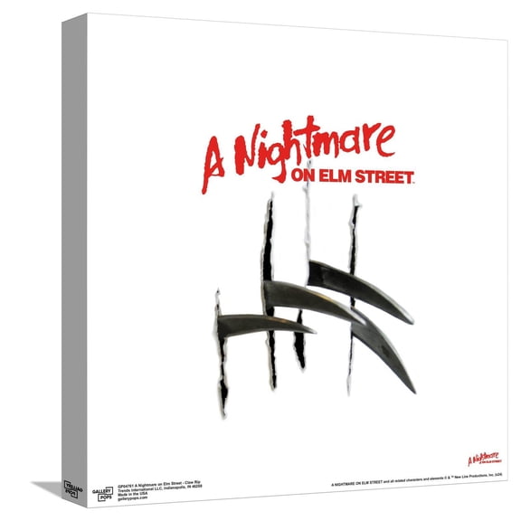 Gallery Pops A Nightmare on Elm Street - Claw Rip Canvas Wall Art, Unframed Version, 12" x 12"
