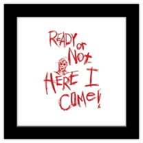 Gallery Pops A Nightmare on Elm Street - Ready Or Not Here I Come Wall Art, Black Framed Version, 12" x 12"