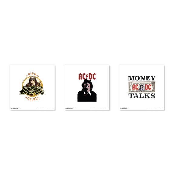 Gallery Pops® AC/DC - High Voltage Wall Art Bundle (3-Pack), Unframed ...