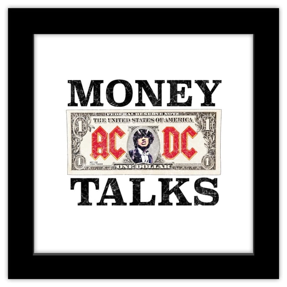 Gallery Pops AC/DC - Money Talks Wall Art, Black Framed Version
