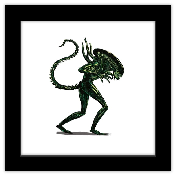 Gallery Pops® Alien - Xenomorph Duotone Wall Art, Black Framed Version