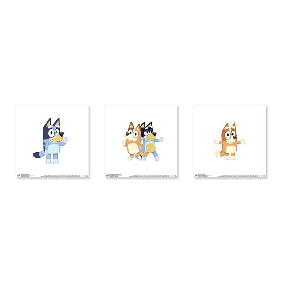 Gallery Pops Bluey - Sisters Wall Art Bundle (3-Pack)