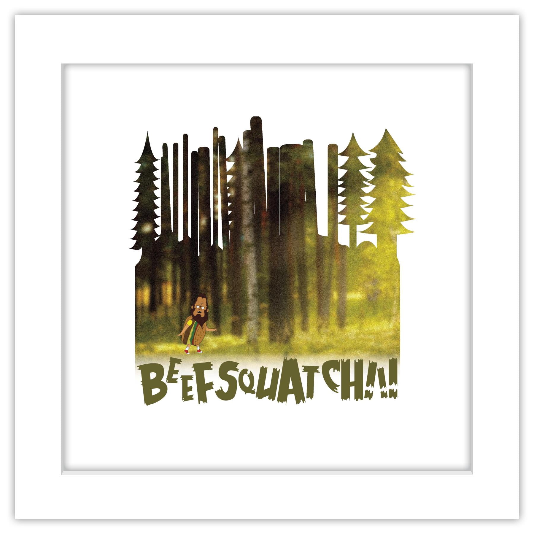Gallery Pops® Bob's Burgers - Beefsquatch! Wall Art, White Framed ...