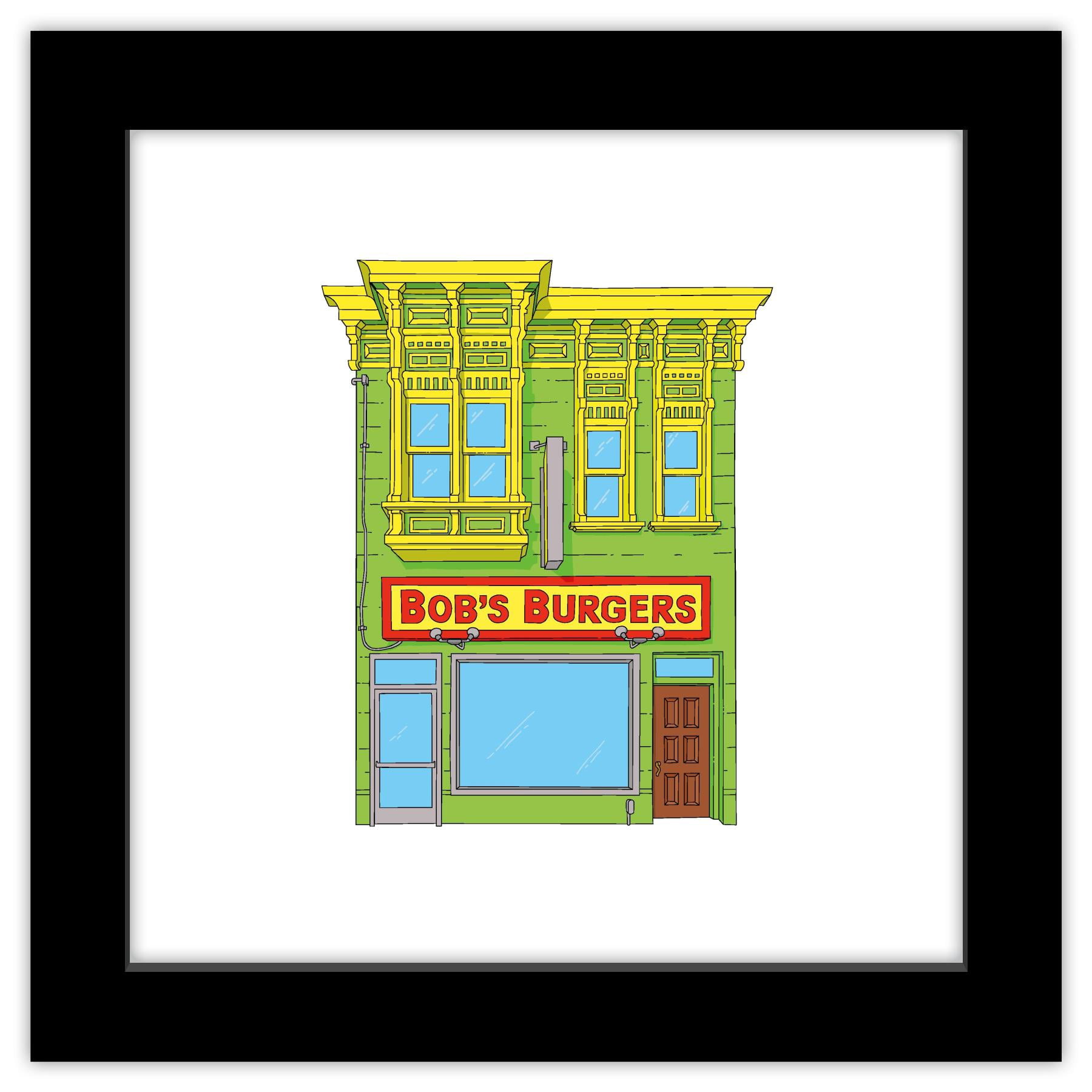 Gallery Pops® Bob's Burgers - Storefront Wall Art, Black Framed Version ...