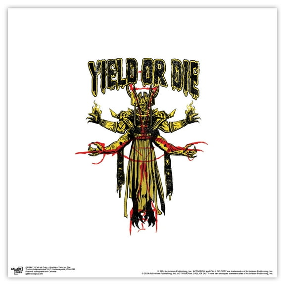 Gallery Pops Call of Duty - Kortifex Yield or Die Wall Art, Unframed Version, 12" x 12"