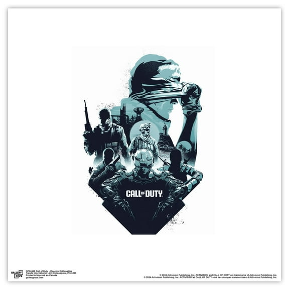 Gallery Pops Call of Duty - Operator Silhouettes Wall Art, Unframed Version, 12" x 12"