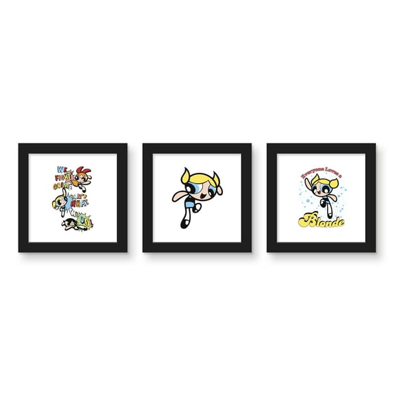 Gallery Pops Cartoon Network The Powerpuff Girls - Bubbles Wall Art Bundle (3-Pack)