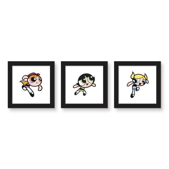 Gallery Pops Cartoon Network The Powerpuff Girls - Character Wall Art Bundle (3-Pack)