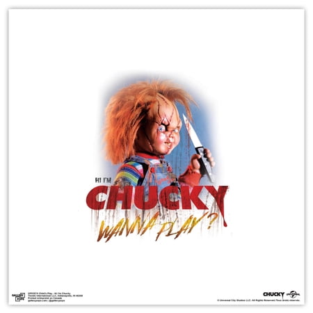 Gallery Pops Child's Play - Hi I'm Chucky Wall Art, Unframed Version, 12" x 12"