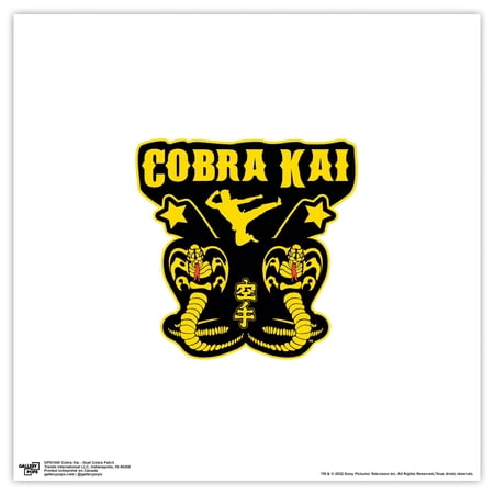 Gallery Pops Cobra Kai - Dual Cobra Patch Wall Art, Unframed Version, 12" x 12"