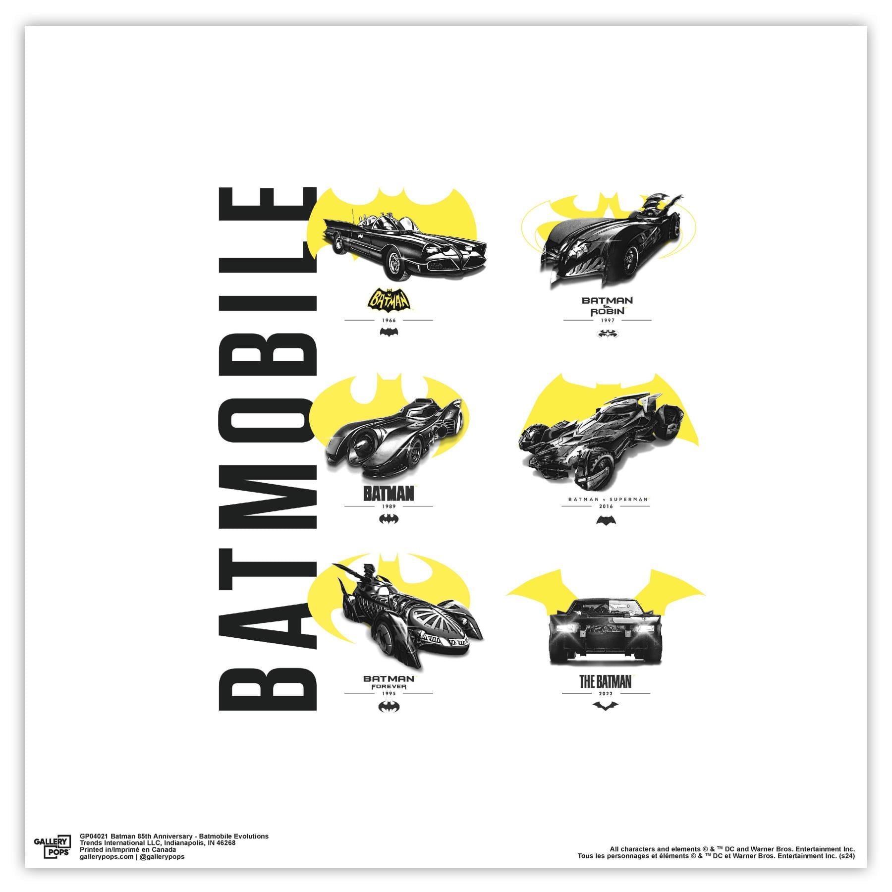 Gallery Pops DC Comics Batman 85th Anniversary - Batmobile Evolutions ...