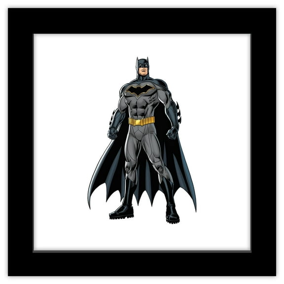 Gallery Pops DC Comics Batman - Gotham Hero Wall Art, Black Framed Version, 12" x 12"
