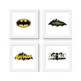 thumbnail image 1 of Gallery Pops DC Comics Batman - Logos Wall Art Bundle (4-Pack), White Framed Version, 12" x 12", 1 of 5