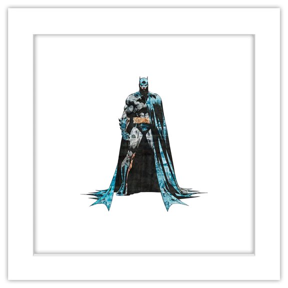 Gallery Pops DC Comics - Batman Pose Collage Wall Art, White Framed Version, 12" x 12"