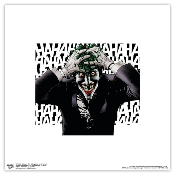 Gallery Pops DC Comics Batman - The Killing Joke Panel Variant Wall Art, Unframed Version, 12" x 12"
