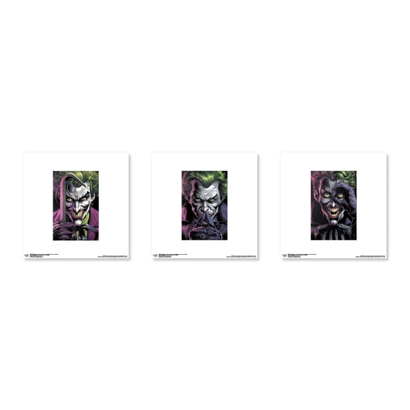 Gallery Pops DC Comics Batman - Three Jokers Regular Cover Wall Art Bundle (3-Pack)