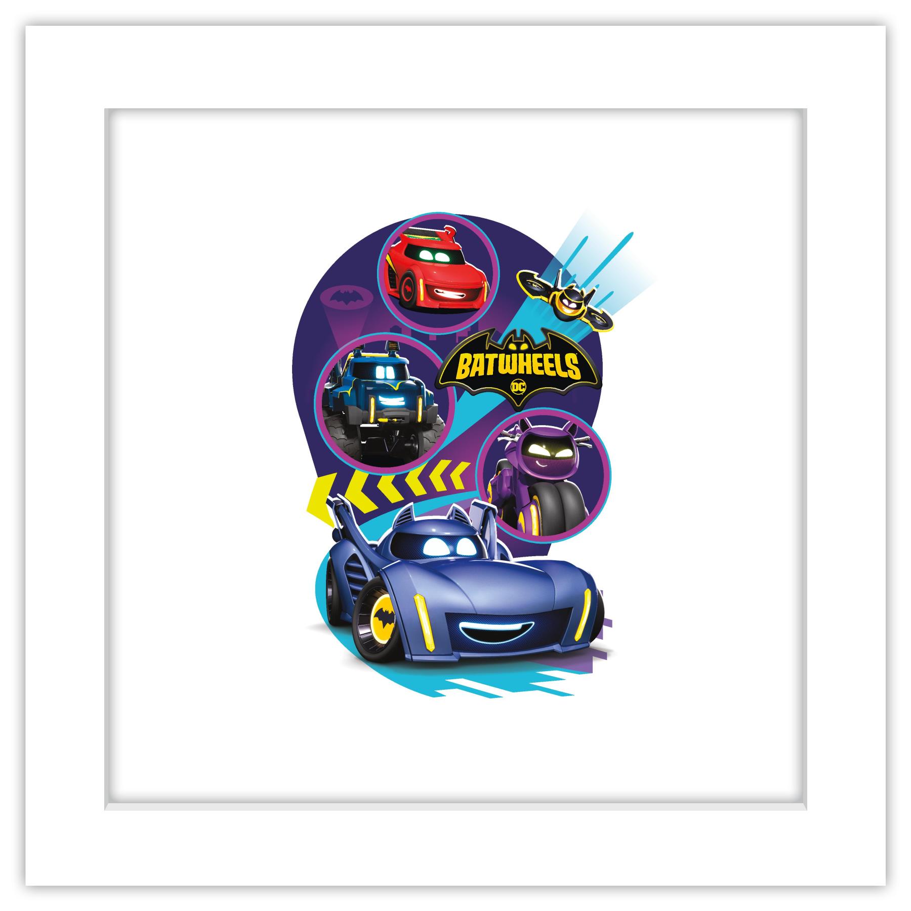 Gallery Pops DC Comics Batwheels - Heroes Group Graphic Wall Art, White ...