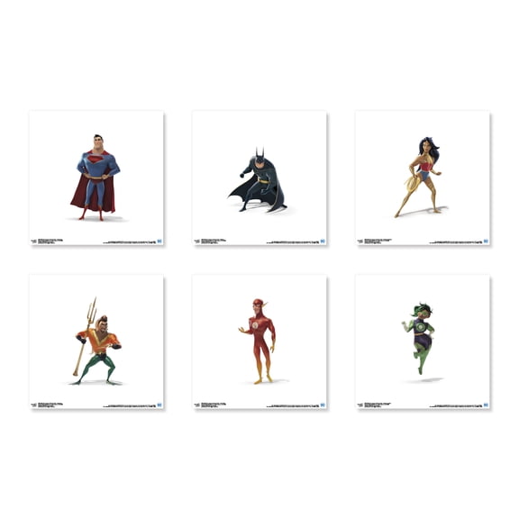 Gallery Pops DC Comics DC League of Super-Pets - Hero Wall Art Bundle (6-Pack), Unframed Version, 12" x 12"