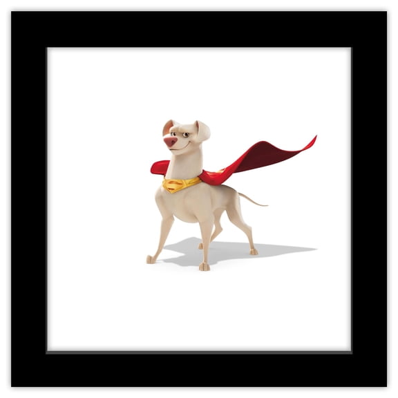 Gallery Pops DC Comics DC League of Super-Pets - Krypto Wall Art, Black Framed Version, 12" x 12"