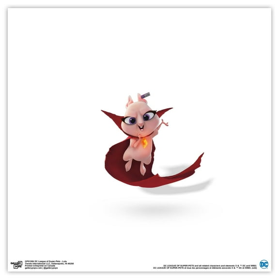 Gallery Pops DC Comics DC League of Super-Pets - Lulu Wall Art, Unframed Version, 12" x 12"