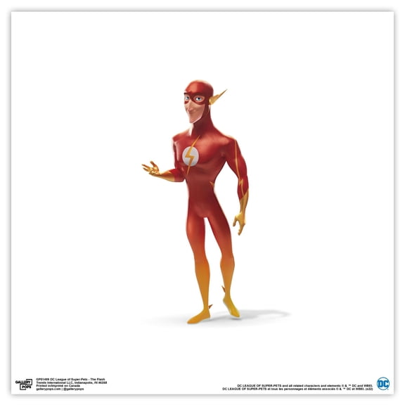 Gallery Pops DC Comics DC League of Super-Pets - The Flash Wall Art, Unframed Version, 12" x 12"