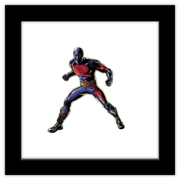 Gallery Pops DC Comics Movie Black Adam - Atom Smasher Pose Wall Art, Black Framed Version, 12" x 12"