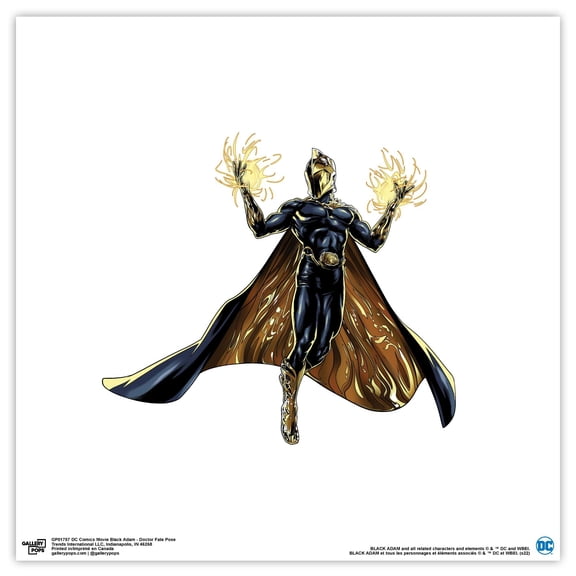 Gallery Pops DC Comics Movie Black Adam - Doctor Fate Pose Wall Art, Unframed Version, 12" x 12"