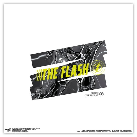 Gallery Pops DC Comics Movie The Flash - Future and Past Wall Art, Unframed Version, 12" x 12"