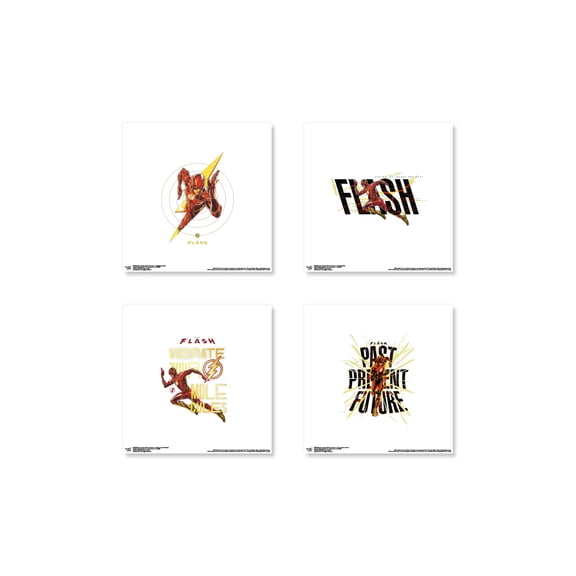 Gallery Pops DC Comics Movie The Flash - Past Present Future Wall Art Bundle (4-Pack)
