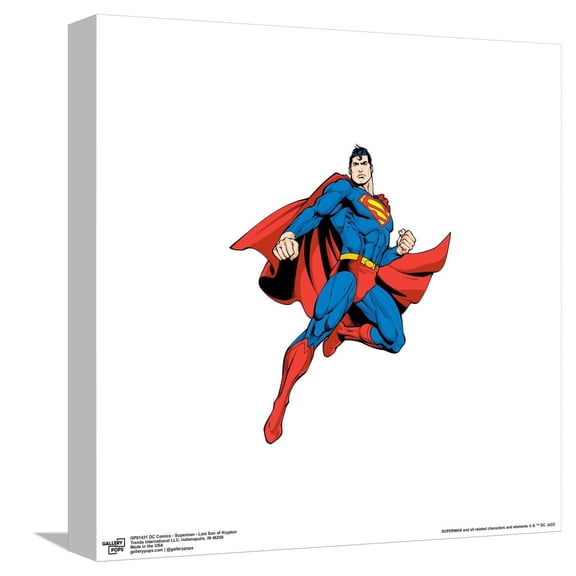 Gallery Pops DC Comics Superman - Last Son of Krypton Canvas Wall Art, Unframed Version, 12" x 12"