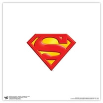Gallery Pops DC Comics Superman - S-Shield Core Logo Wall Art, Unframed Version, 12" x 12"