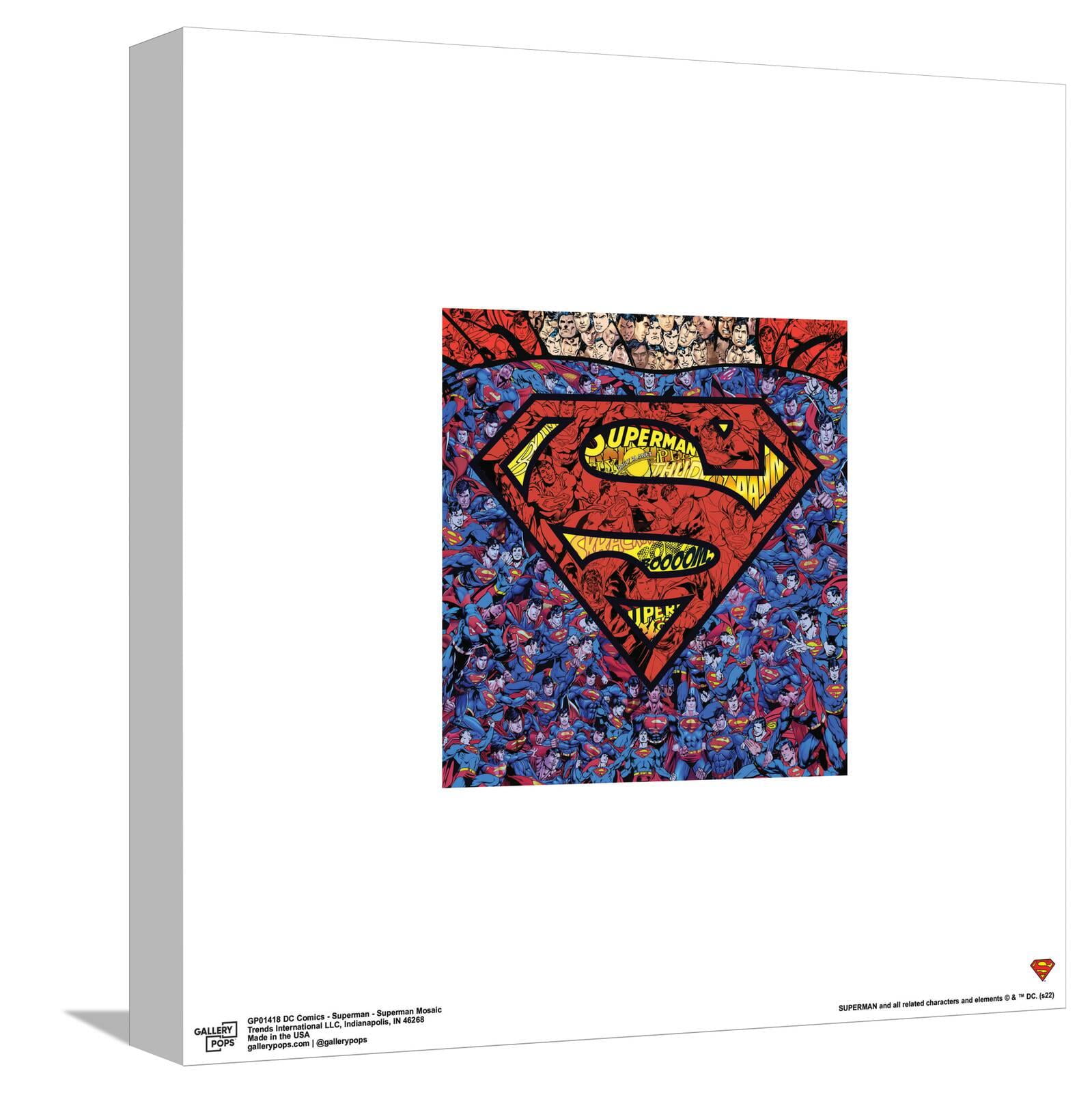 Gallery Pops DC Comics Superman - Superman Mosaic Canvas Wall Art ...