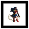 thumbnail image 1 of Gallery Pops DC Comics Wonder Woman - Minimalist Wonder Woman Lasso Pose Wall Art, Black Framed Version, 12" x 12", 1 of 5