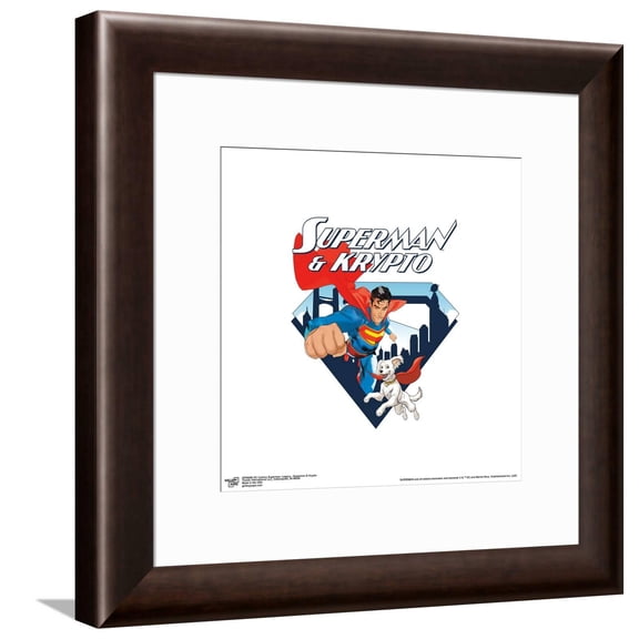 Gallery Pops DC Studios Superman (2025) - Superman & Krypto Canvas Wall Art, Unframed Version