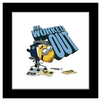 Gallery Pops Despicable Me 4 - All Worked Out Wall Art, Black Framed Version, 12" x 12"